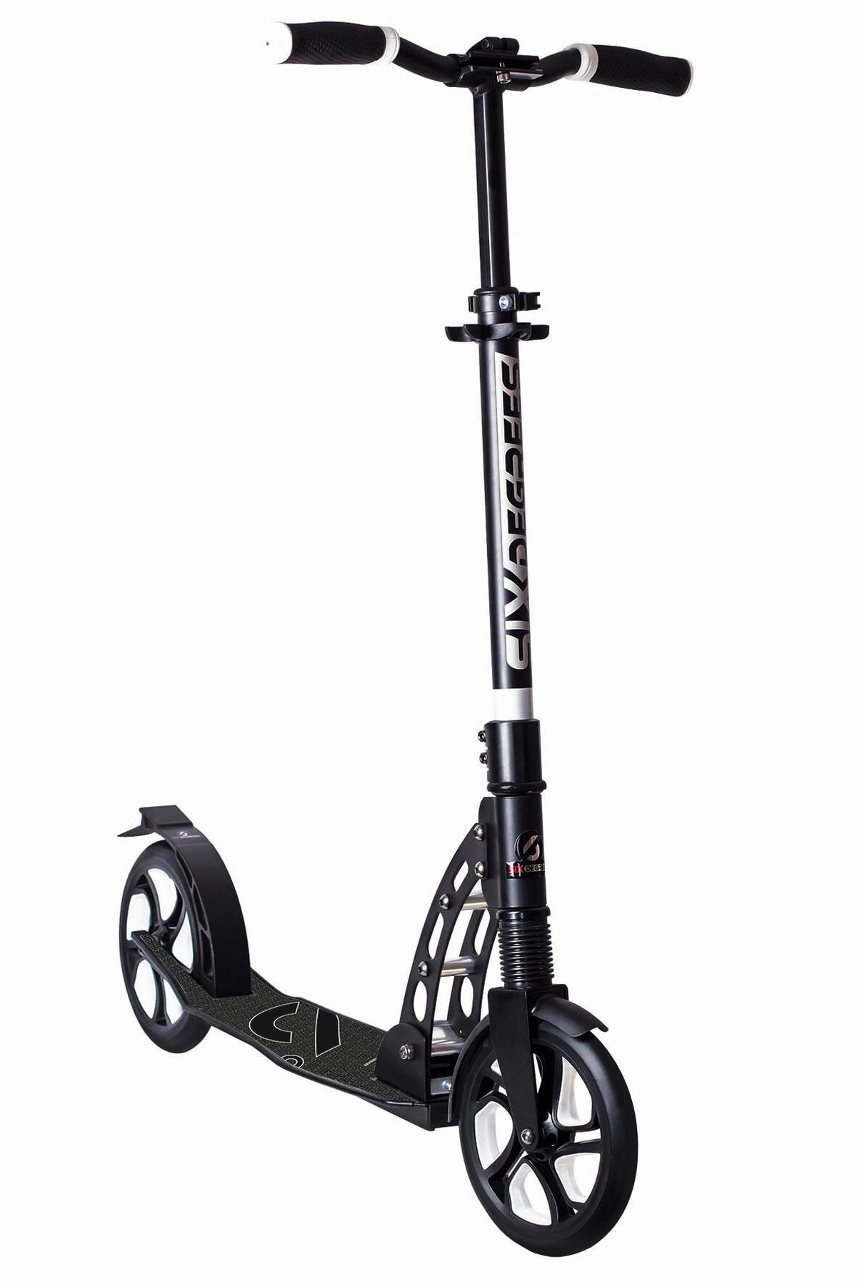 Scooter Sd Suspension Schwarz Ø 205 Mm, Klappbar - Schwarz, Basics, Metall (45/107/91cm)