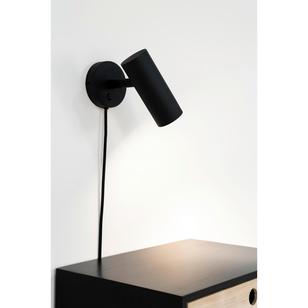 Wandleuchte Paris Wall Lamp - Schwarz, Basics, Metall (15/22/10cm)