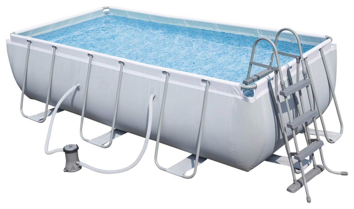 Pool 613-56441 - Weiß, Basics, Kunststoff (404/201/100cm) - Bestway