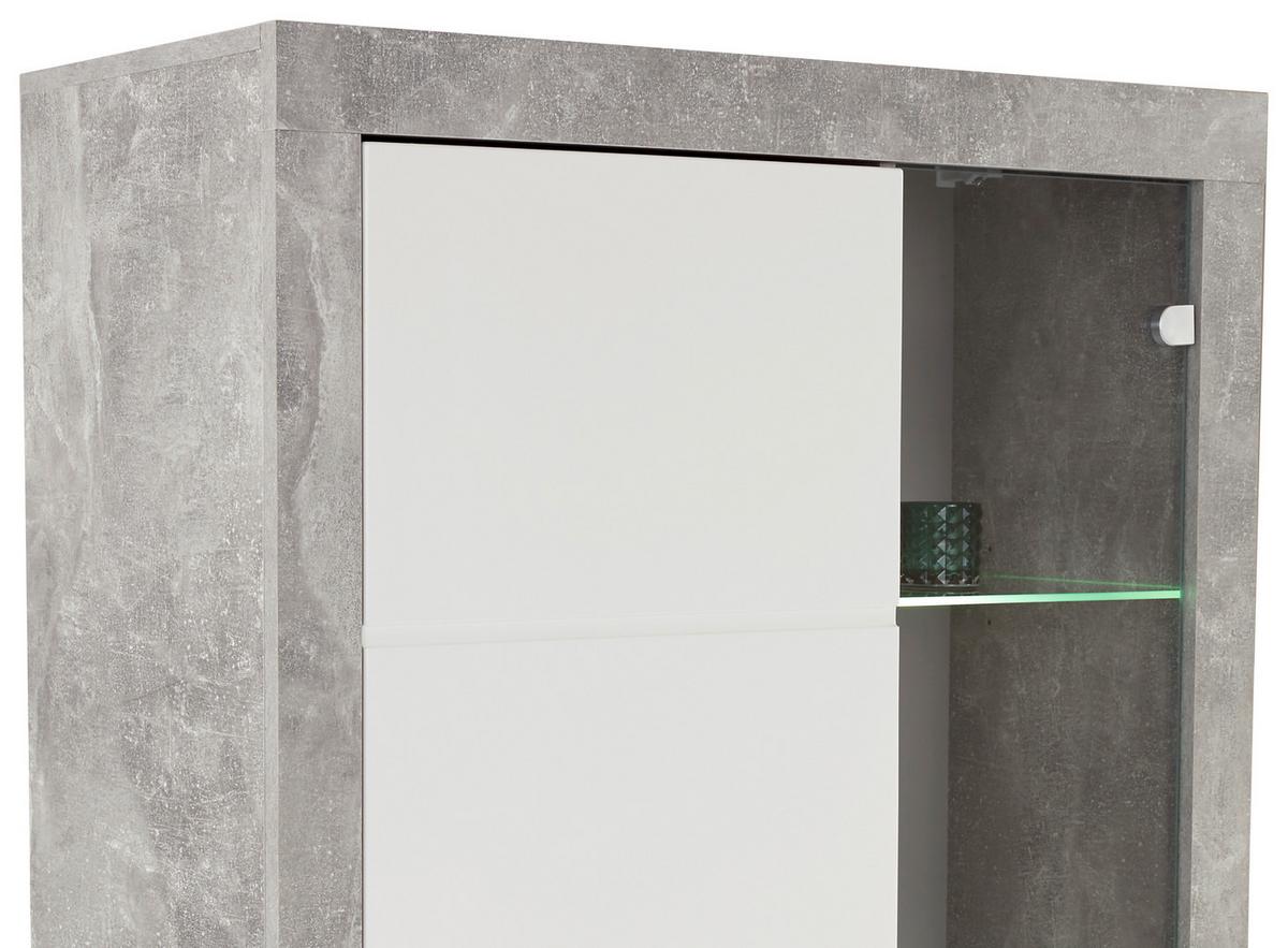 Odporúčaná kombinácia MALTA - BETON 6 - sivá/biela, Modern, kompozitné drevo/plast (329/197/42cm)
