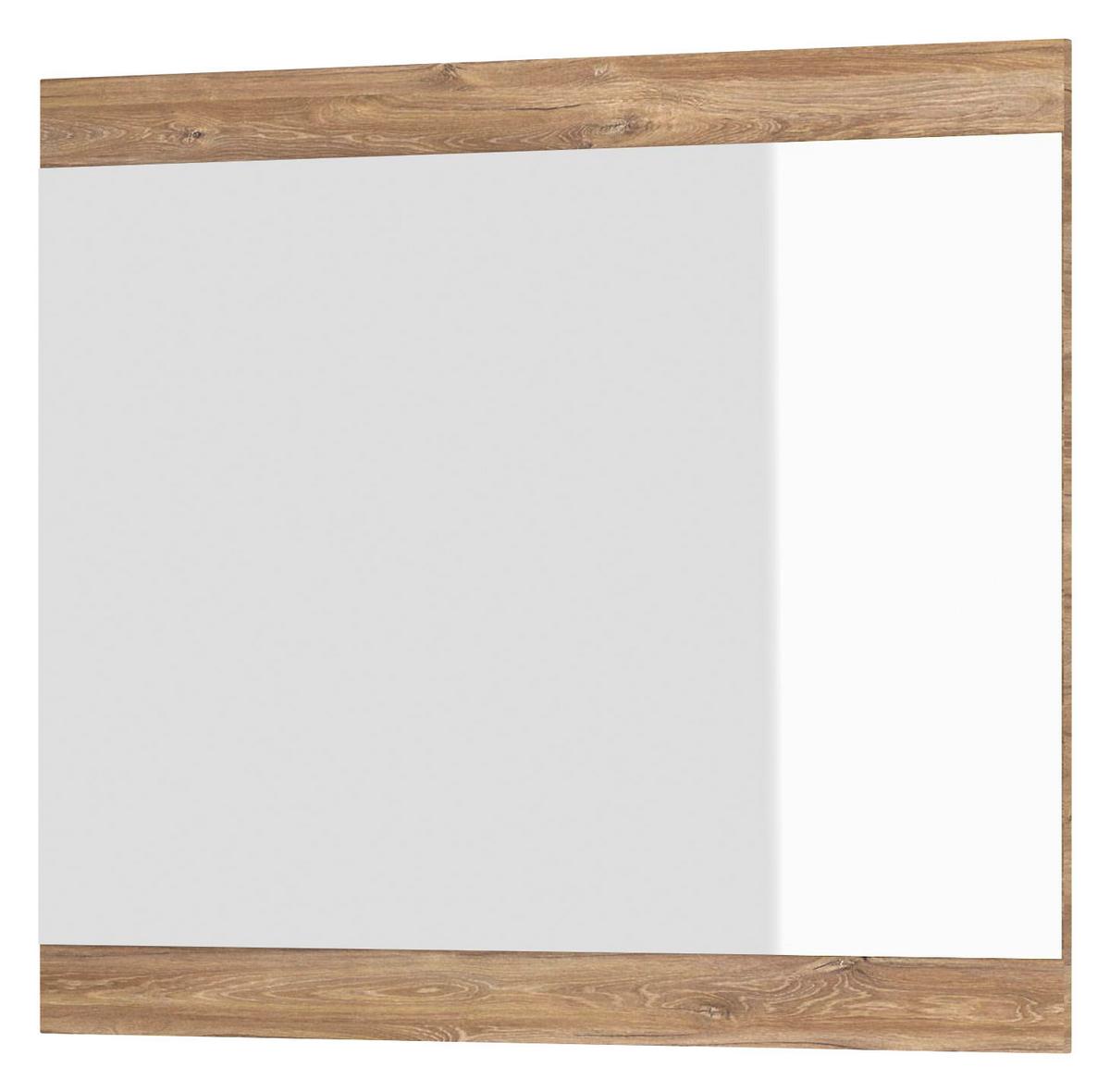 Tükör Toledo - tölgyfa színű, Modern, faalapú anyag/Üveg (90/77/2cm)