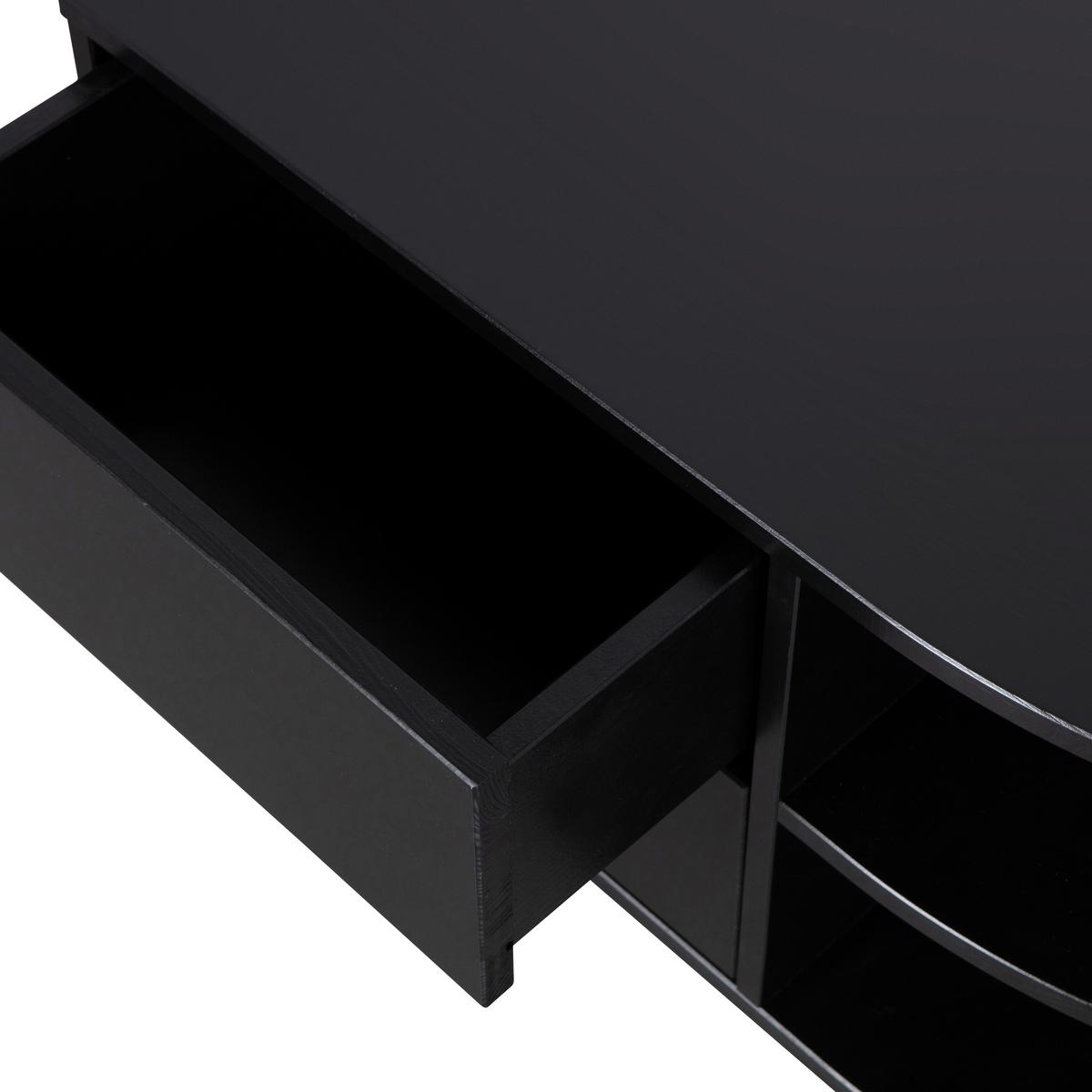 Lowboard Finca Schwarz B: 78cm - Schwarz, Design, Holz (78/40/40cm) - Livetastic