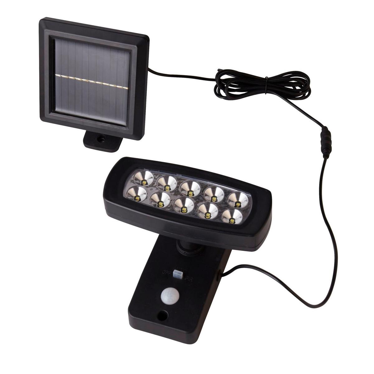 Solarleuchte 67423bk-Pir Solar - Schwarz, Basics, Kunststoff (15,5/14,5/17cm)