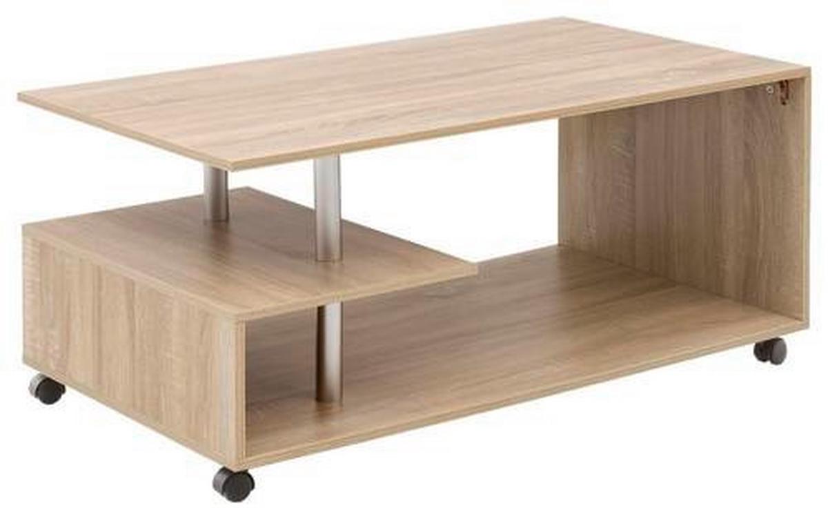 Konferenčný stolík sonoma dub - dub sonoma, Modern, kompozitné drevo/plast (105/60/48,5cm) - MID.YOU