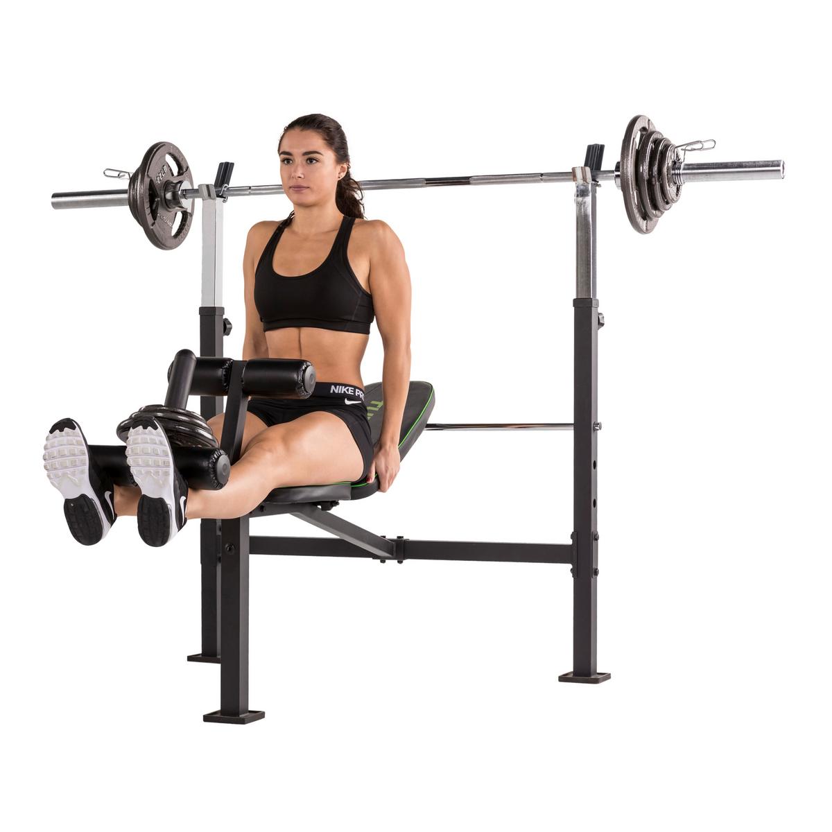 Hantelbank Tunturi Wb60 Weight Bench - Schwarz, KONVENTIONELL, Holz/Kunststoff (150/121/141cm)
