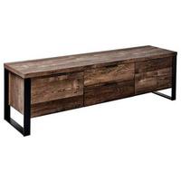 TV-Element Loop TV 150 B: 152,4 cm Vintage Eiche - Eichefarben/Schwarz, Design, Holzwerkstoff/Metall (152,4/45/39,5cm)
