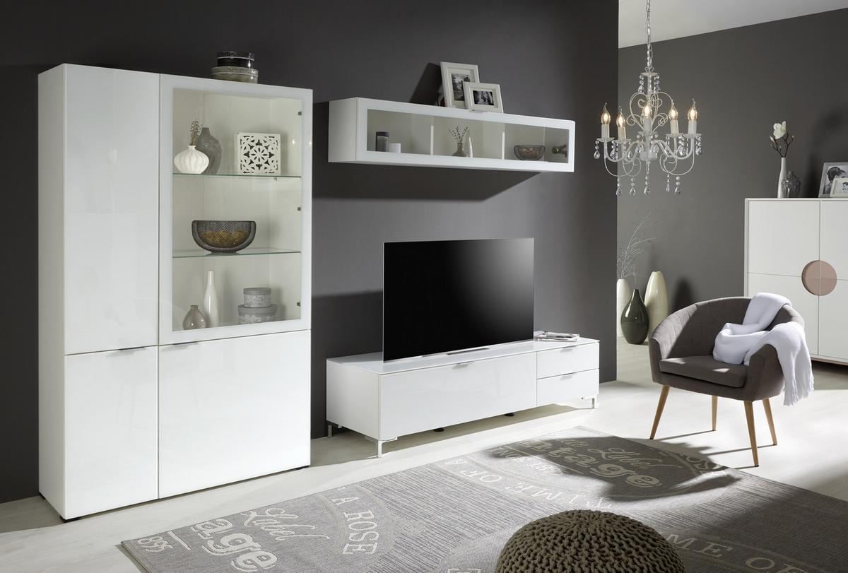 Kronleuchter 63126-5ma Crisi - Weiß, LIFESTYLE, Kunststoff/Metall (44/150cm) - Globo