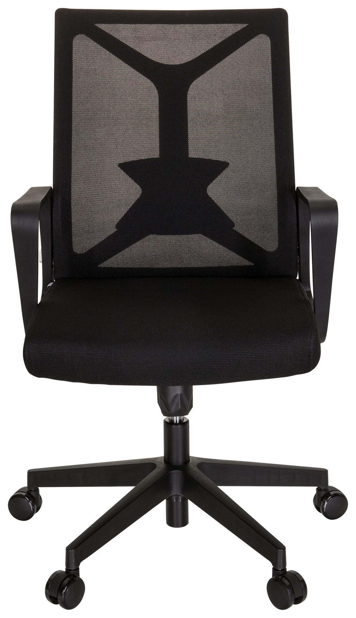 Drehstuhl Enco Schwarz - Schwarz, MODERN, Kunststoff/Textil (57/97/62cm) - MID.YOU