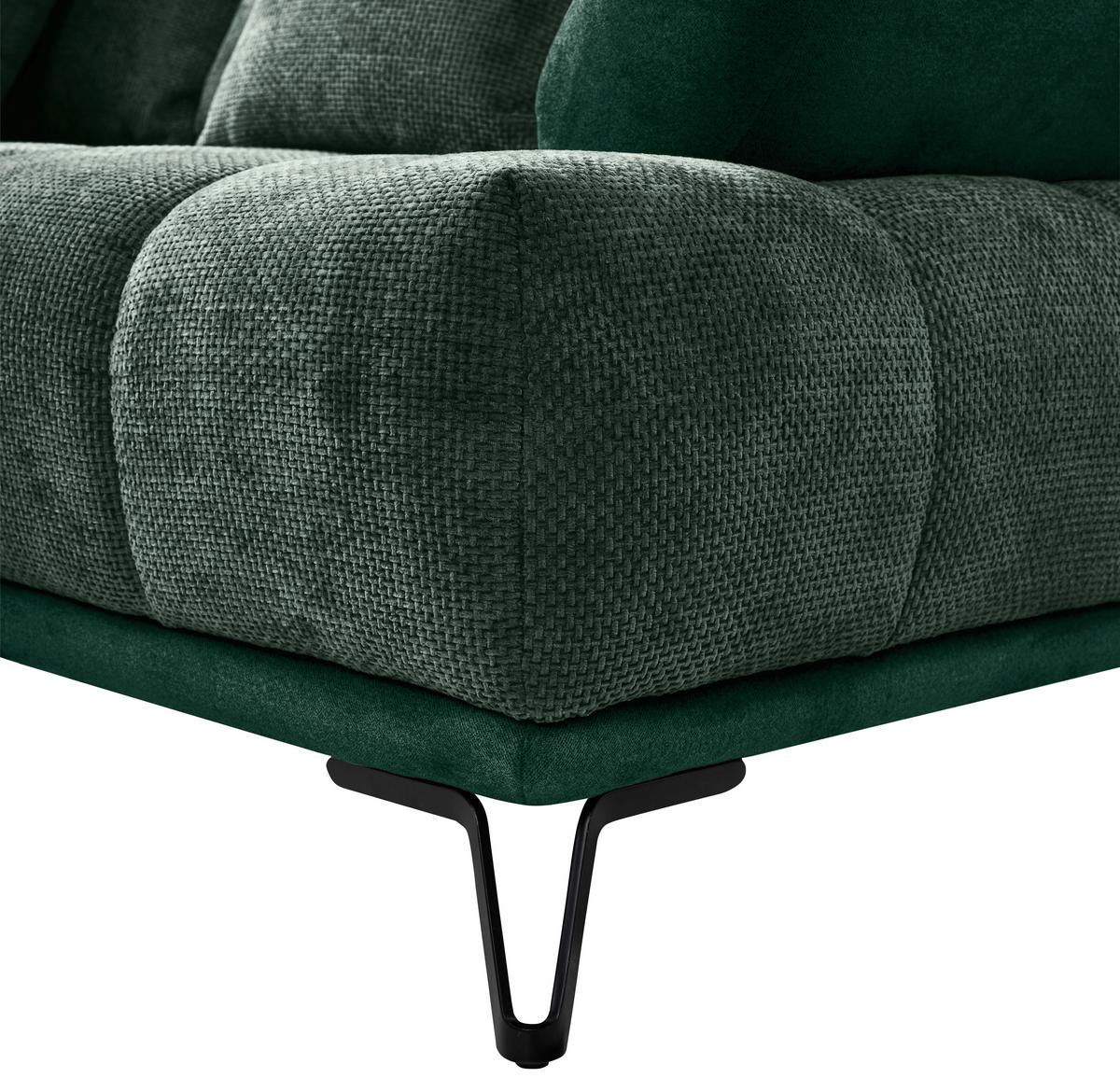LARGO, ľavá, tmavozelená, potreba šírky dverí 90 cm - čierna/tmavozelená, Modern, kov/textil (184/262cm)