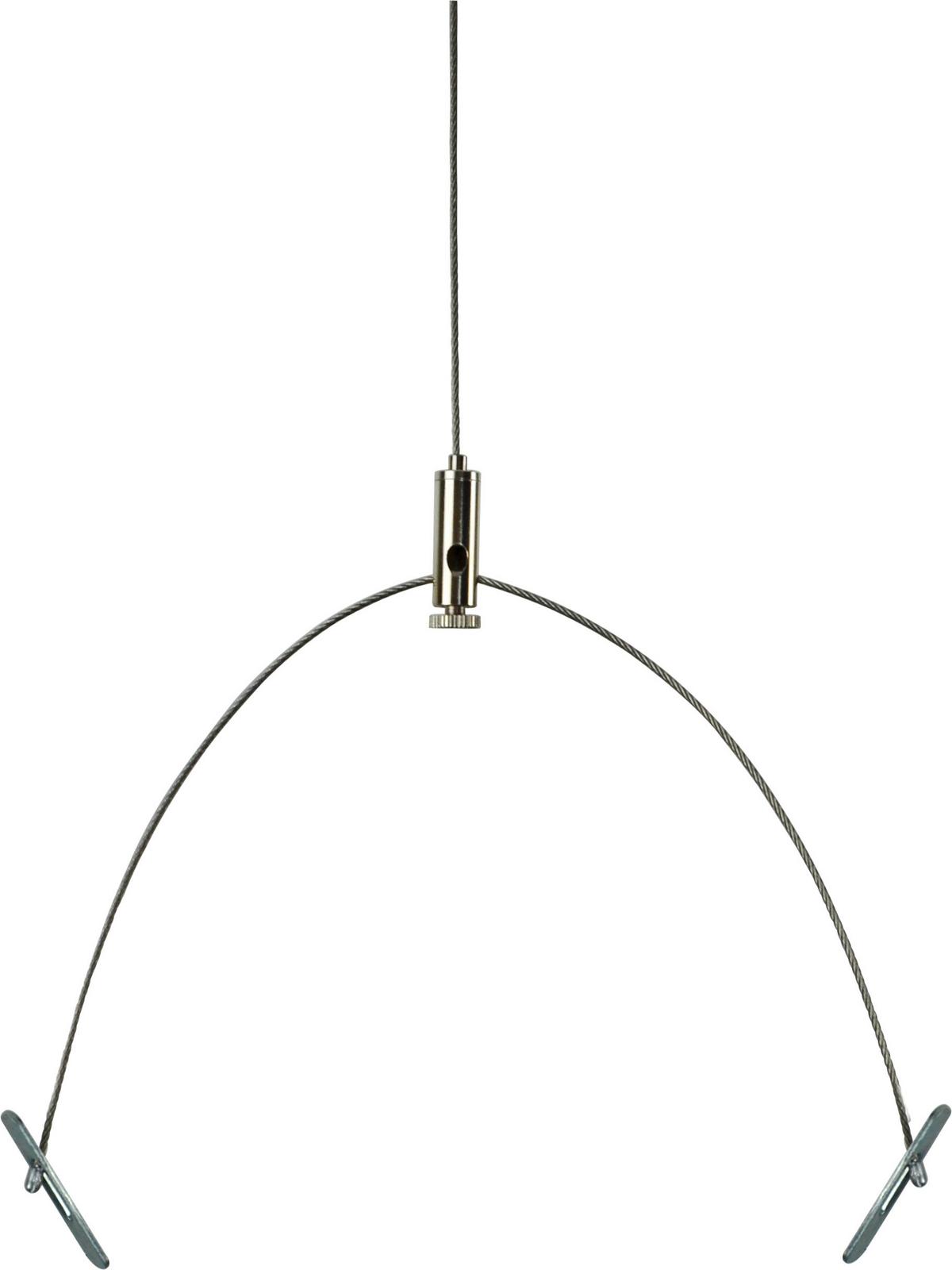 Seilsystem-montageset 2414990010070 - Edelstahlfarben, Basics, Metall (150cm)