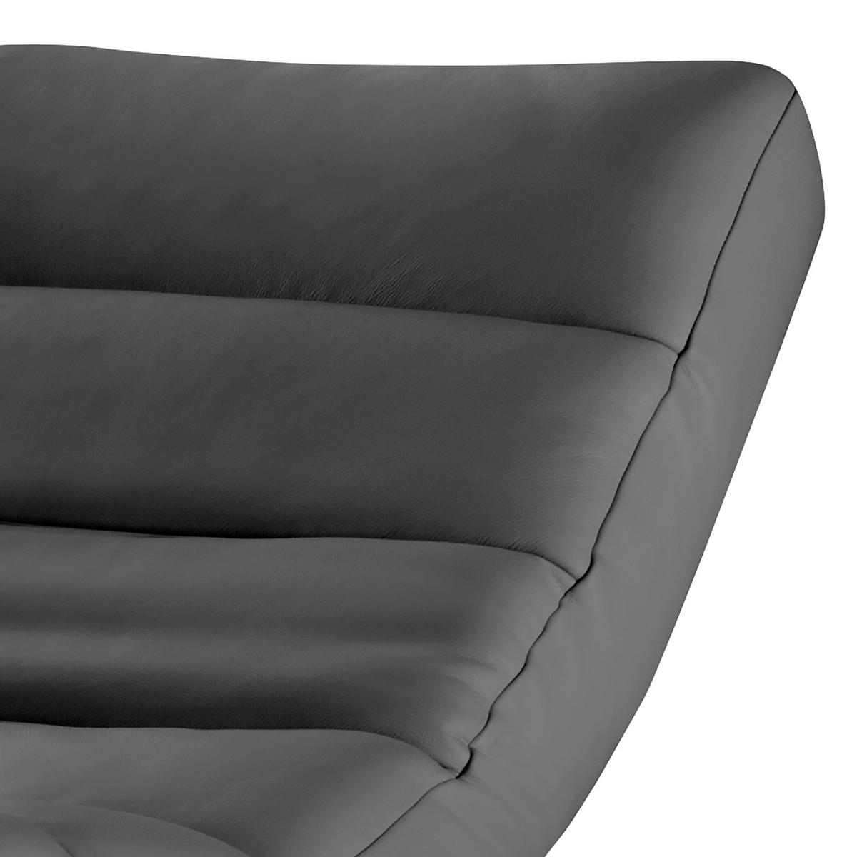 Relaxliege Swing Black Dunkelgrau B: 65 Cm - Dunkelgrau/Schwarz, Design, Textil (65/65-95/171cm) - Livetastic