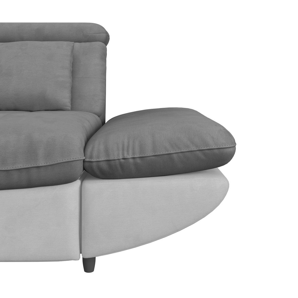 SEDACÍ SOUPRAVA PARK - černá/světle šedá, Moderní, textil/plast (311/233cm) - Luca Bessoni