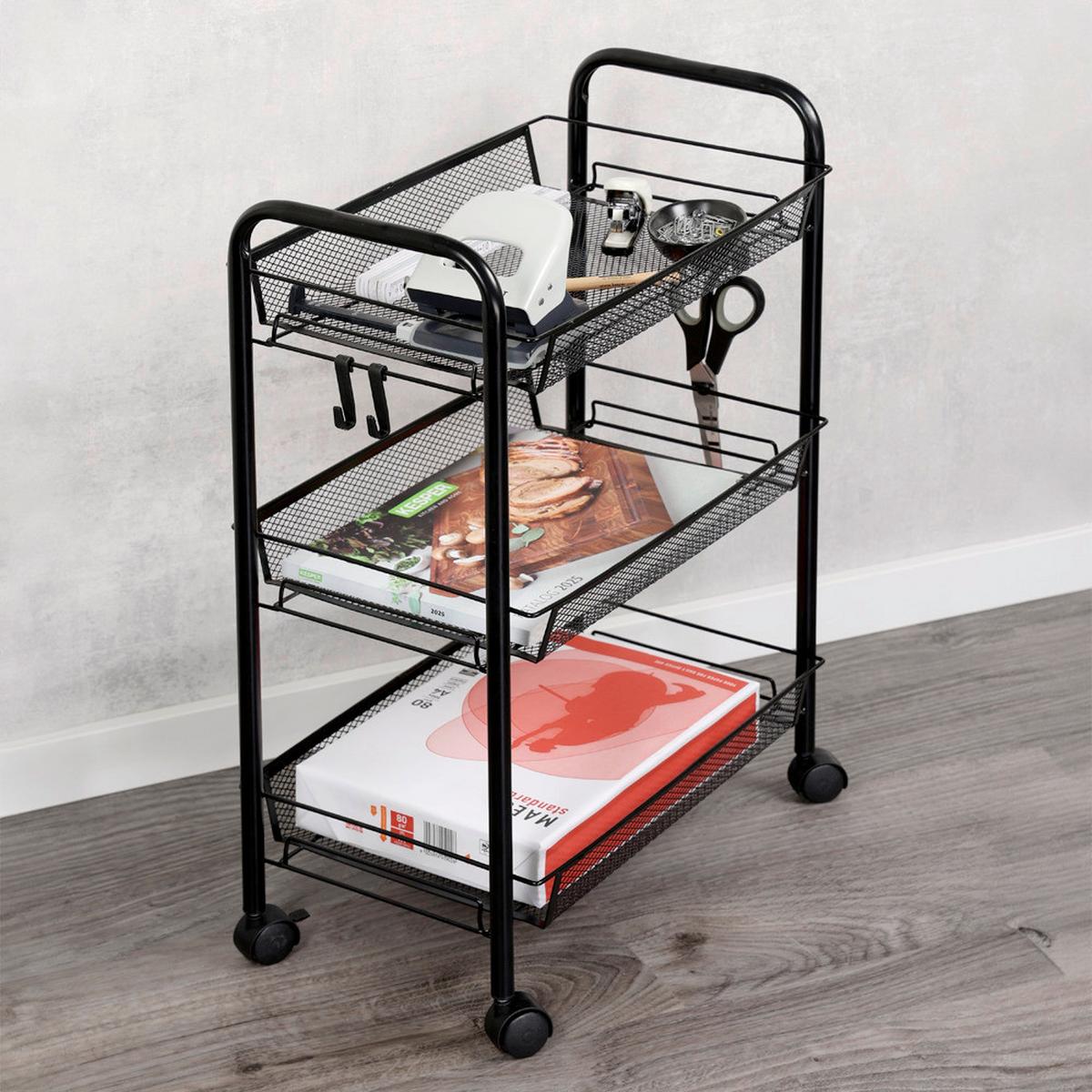 ALLZWECKWAGEN Schwarz L: 26cm - Schwarz, Basics, Metall (26/44/63.5cm) - Kesper