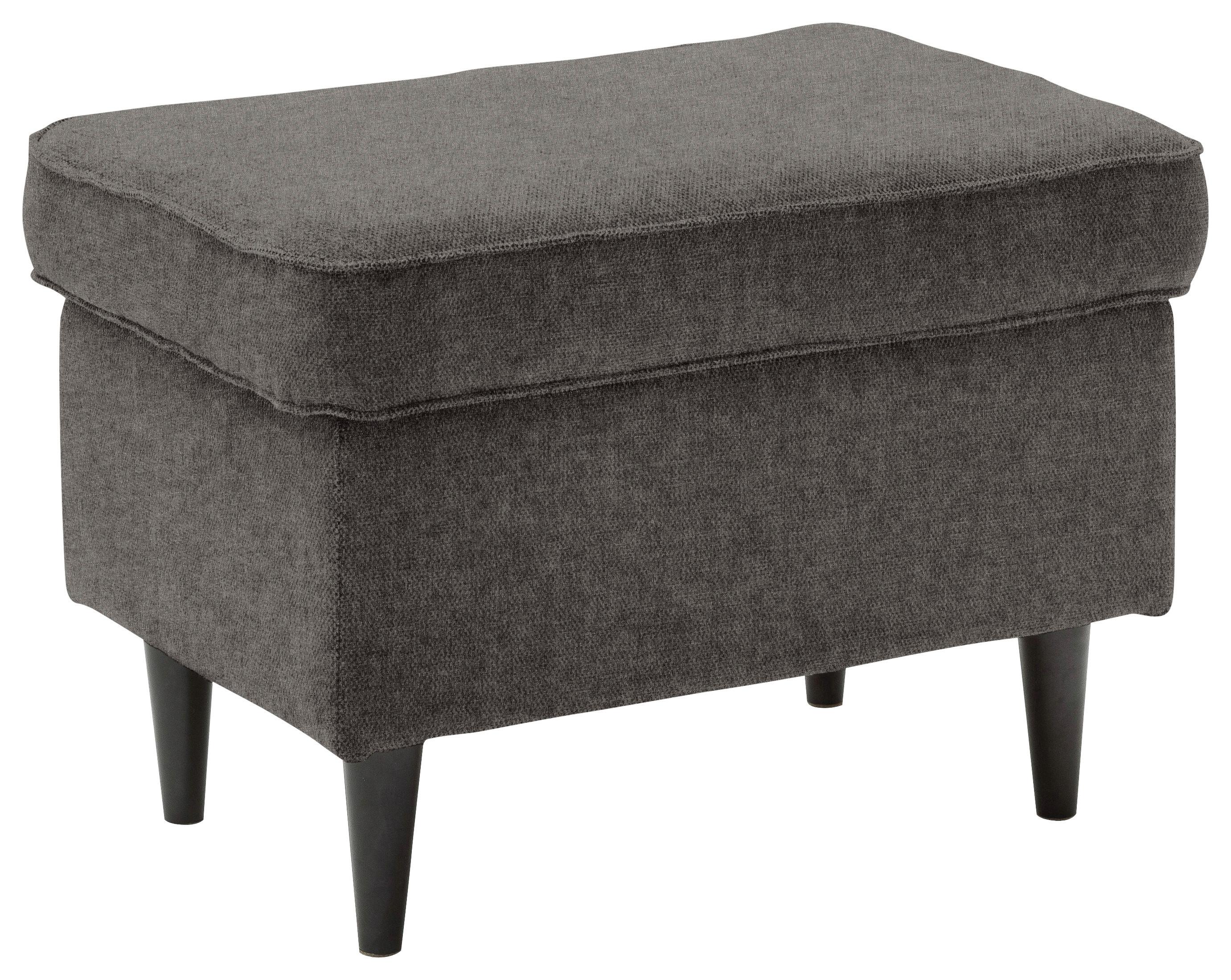 Hocker Oskar Dunkelbraun B: 63 Cm - Dunkelbraun/Schwarz, Basics, Textil (63/43/42cm) - MID.YOU