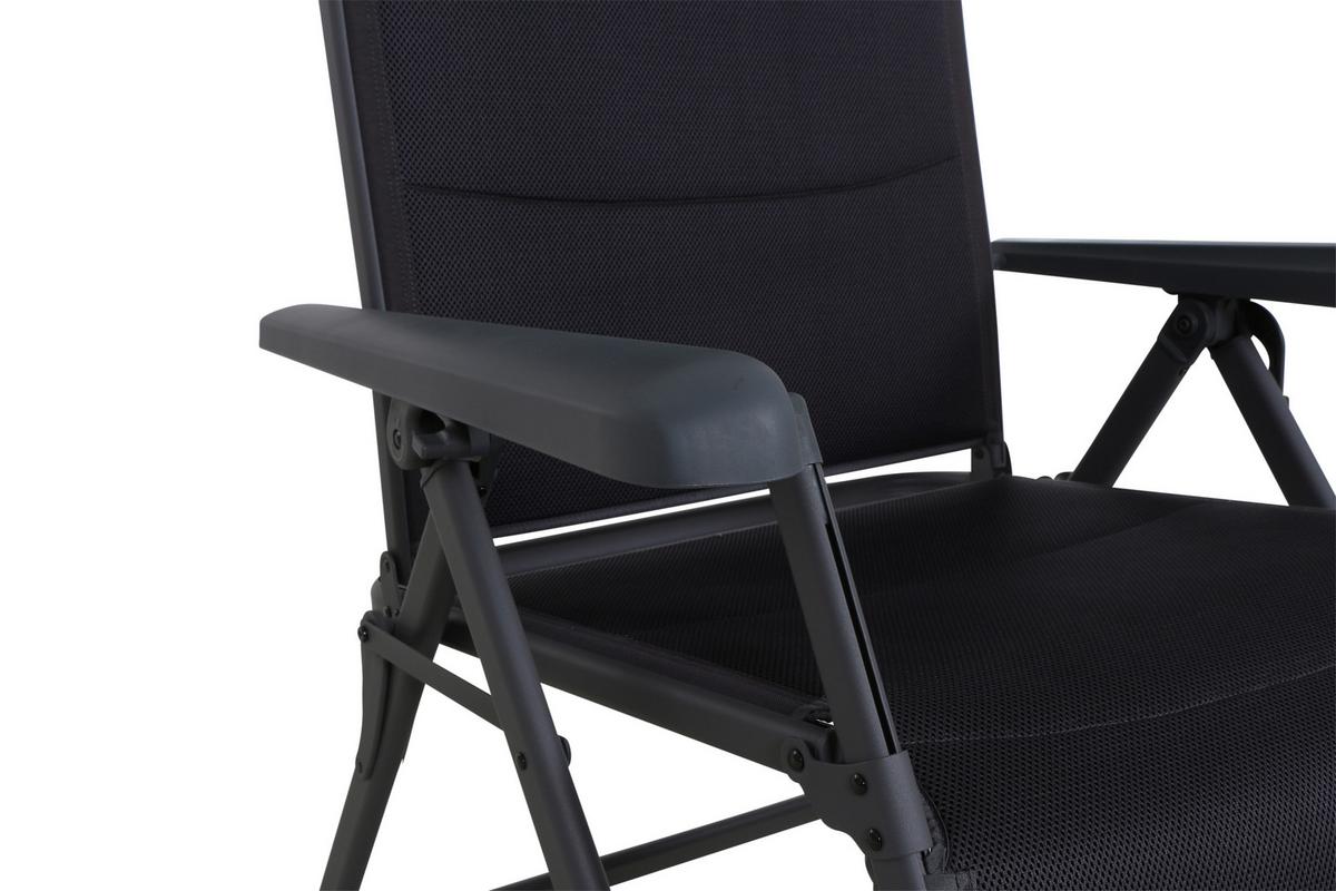 Sonnenliege Premium Aluminium, Verstellbar - Anthrazit, KONVENTIONELL, Textil/Metall (75/123/91cm) - Siena Garden