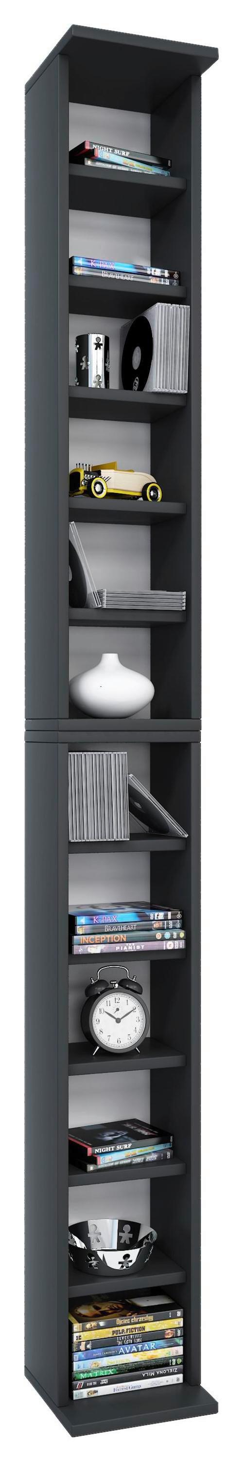 CD Regal Bigol 21 cm Schwarz - Schwarz, Basics, Holzwerkstoff (21/183/20cm) - MID.YOU