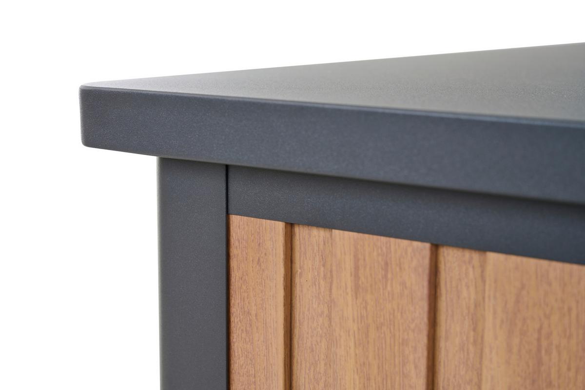 Kissenbox Sabano Kibox - Braun, MODERN, Metall (59/75/135cm) - Siena Garden