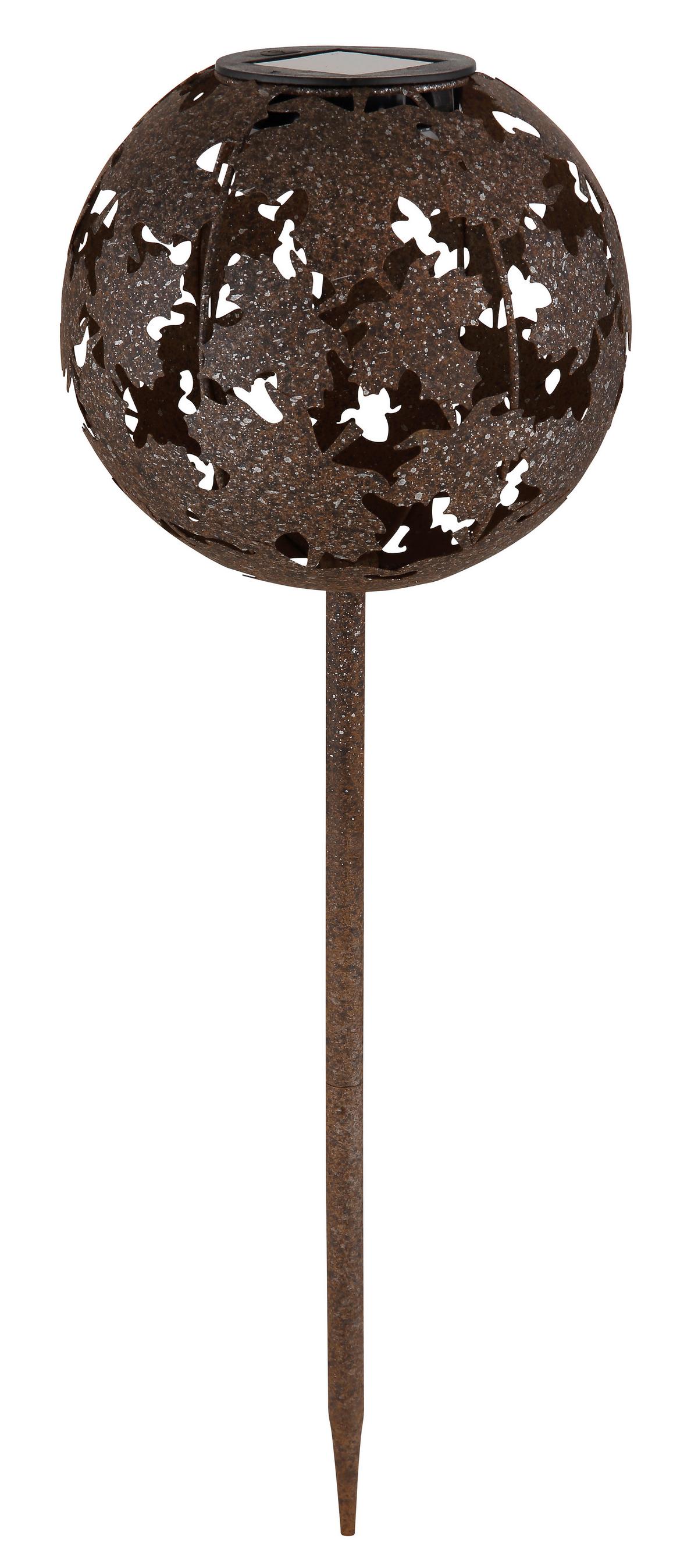 Solarleuchte, Rostfarben,3000k 36748_solar - Rostfarben, Basics, Metall (18/52,5cm) - Globo