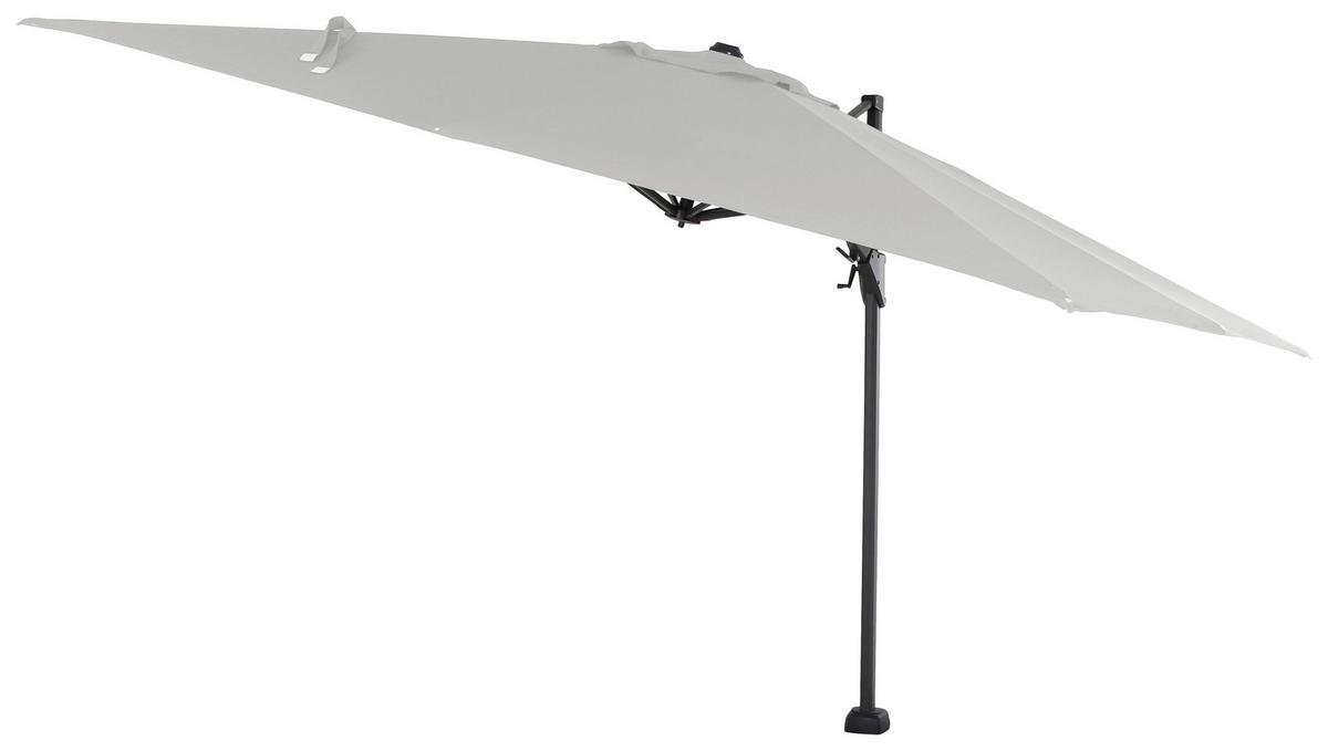 Ampelschirm Sunset N+ BxHxT 350x 252x260 cm Anthrazit/Grau - Anthrazit/Grau, KONVENTIONELL, Textil/Metall (350/260cm) - Siena Garden