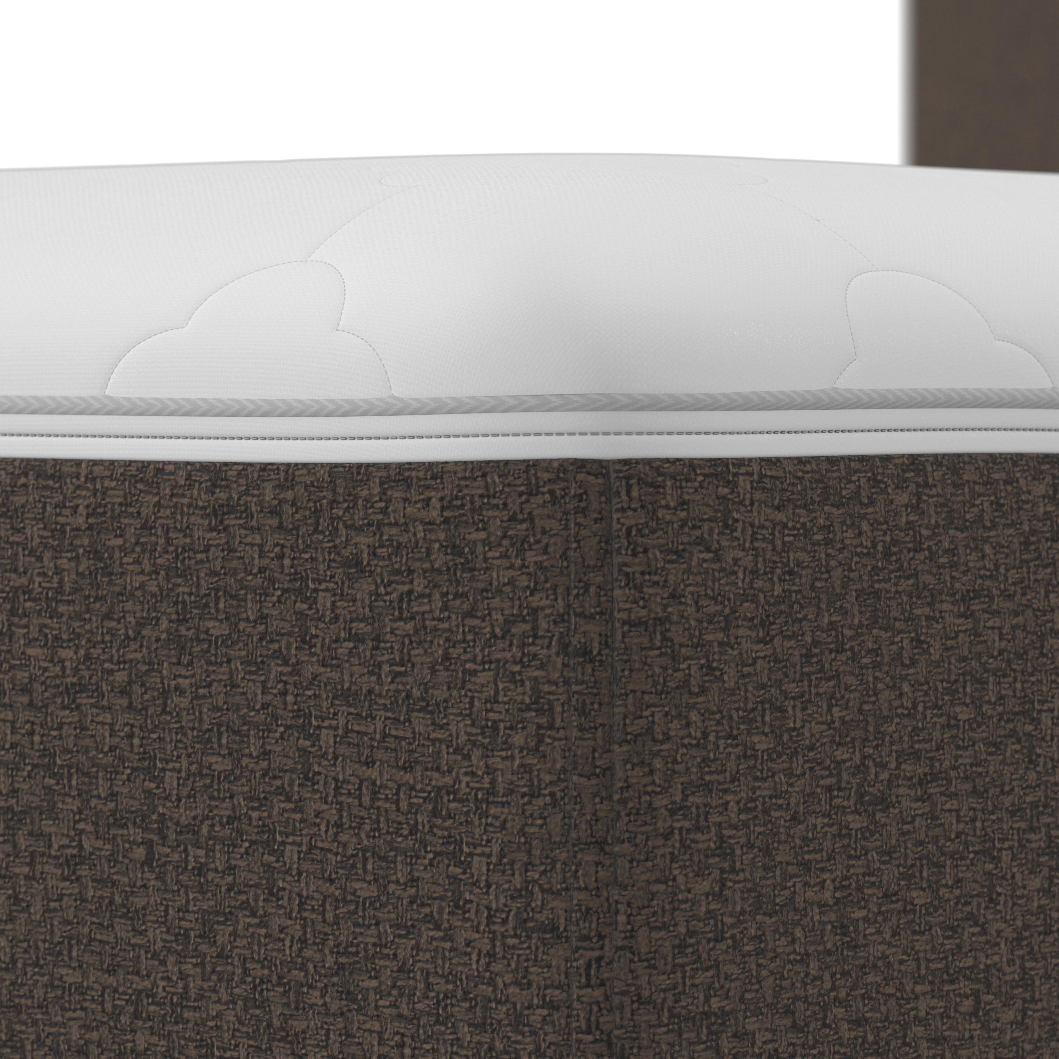 Boxspringová postel MARCO 160x200, hnědá - černá/hnědá, Moderní, dřevo/textil (160/200cm) - Bessagi Home
