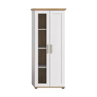 Vitrine Verona Lärchefarben /Eiche Dekor B: 64cm - Lärchefarben/Eiche Artisan, Design, Holzwerkstoff (64/161/37cm) - Livetastic