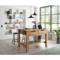 Kücheninsel Ponza Eiche Dekor B: 120 cm - Eichefarben, Basics, Holz (120/91/90cm) - MID.YOU