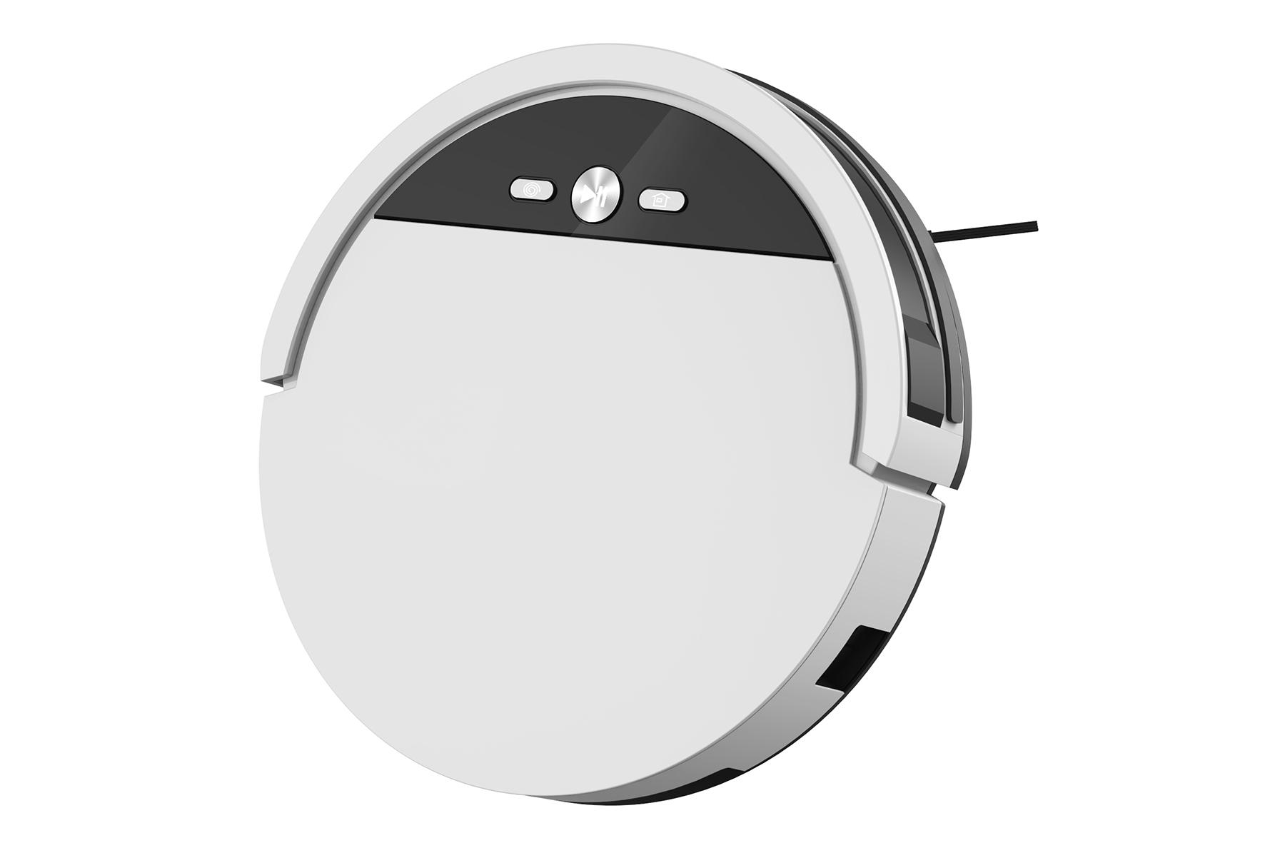 Moderner Staubsaugerroboter in Weiß