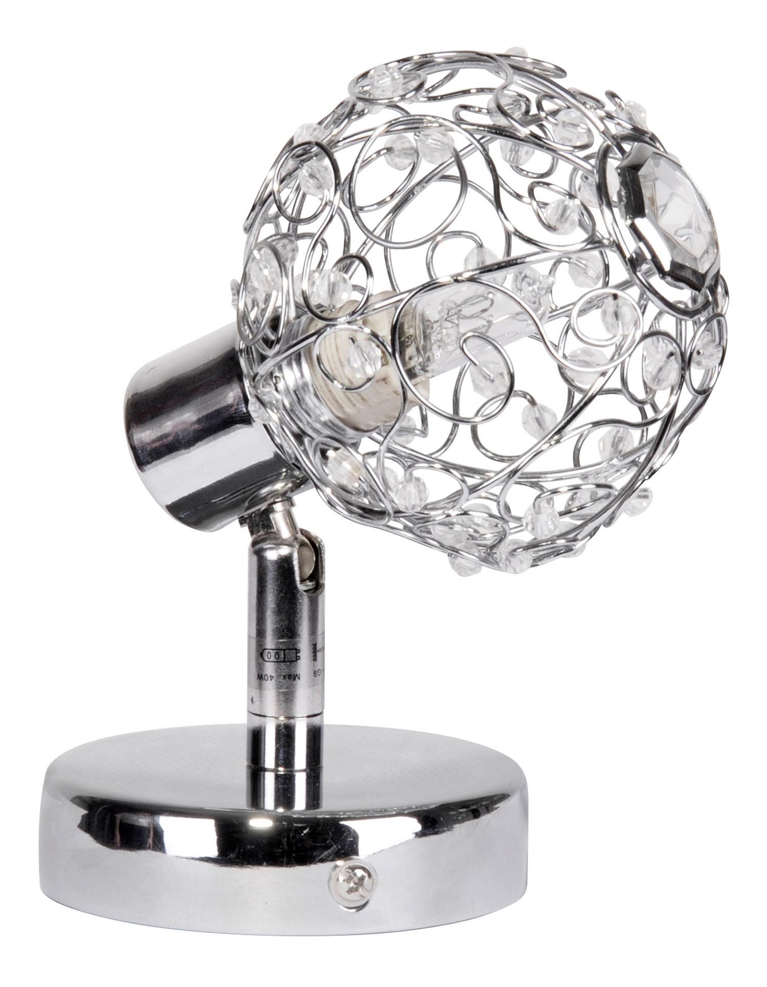 Strahler 91-13637 Collar - Chromfarben/Transparent, Design, Glas/Metall (14/8.5/14cm)