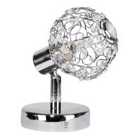 STRAHLER 91-13637 COLLAR - Chromfarben/Transparent, Design, Glas/Metall (14/8.5/14cm)