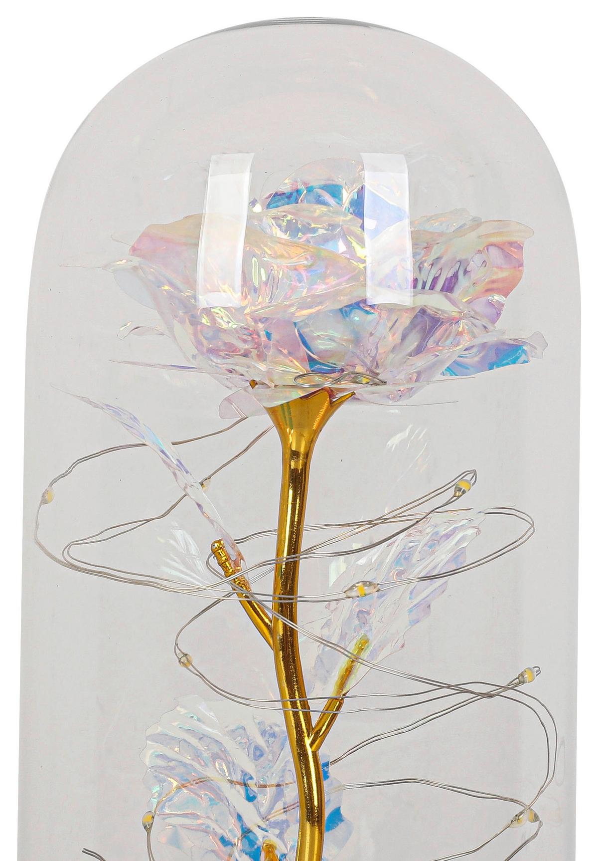 DEKORAČNÍ LED SVÍTIDLO FLOWI - černá/průhledné, Moderní, plast (11cm) - Mömax