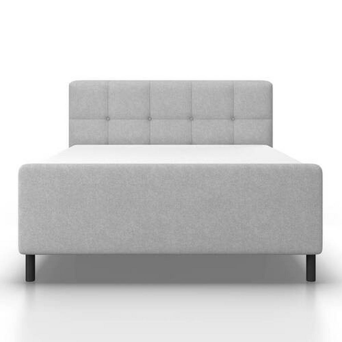 Posteľ boxspring MARBELLA 180x200, světle šedá - černá/světle šedá, Moderní, kov/dřevo (180/200cm) - Bessagi Home