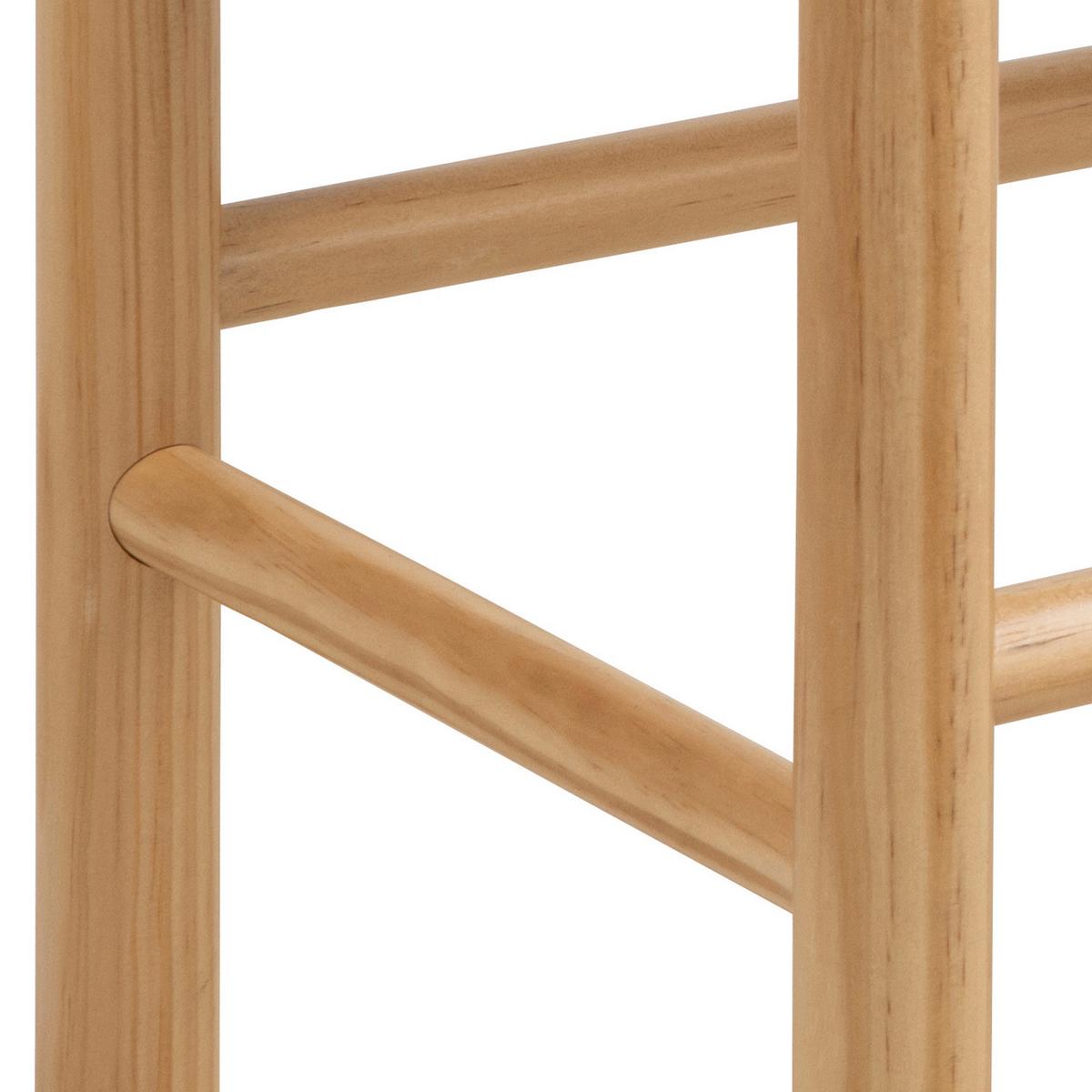 SEDACÍ LAVICE ALVIN - barvy borovice/přírodní barvy, Trend, dřevo/textil (80/45/35cm)