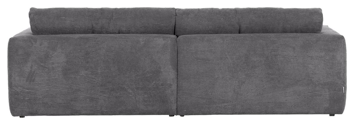 Bigsofa Manolis Dunkelgrau B: 260 cm - Dunkelgrau/Schwarz, KONVENTIONELL, Textil (260/66/115cm) - MID.YOU