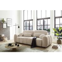 SCHLAFSOFA Bubble Beige B: 256 cm - Beige/Schwarz, Design, Textil (256/76/112cm) - MID.YOU