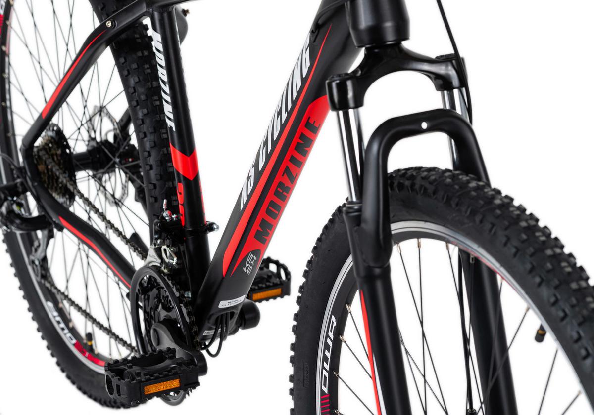 Mountainbike Hardtail 27,5 Zoll Morzine 21 Gänge - Rot/Schwarz, Basics, Metall (139/76/21cm) - KS Cycling