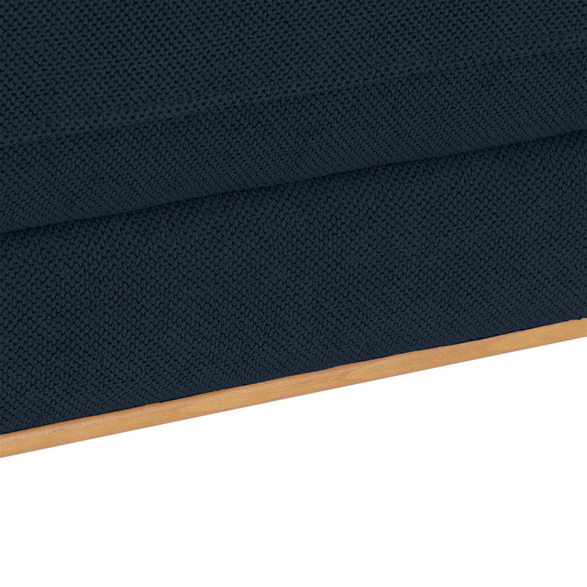 Ecksofa Bergamo - Royalblau/Schwarz, MODERN, Textil (238/162cm) - Ondega