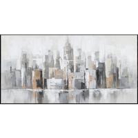 Malba na plátně CITY BLUR - tmavě hnědá/vícebarevná, Moderní, kompozitní dřevo/textil (122,6/62,6cm) - Mömax