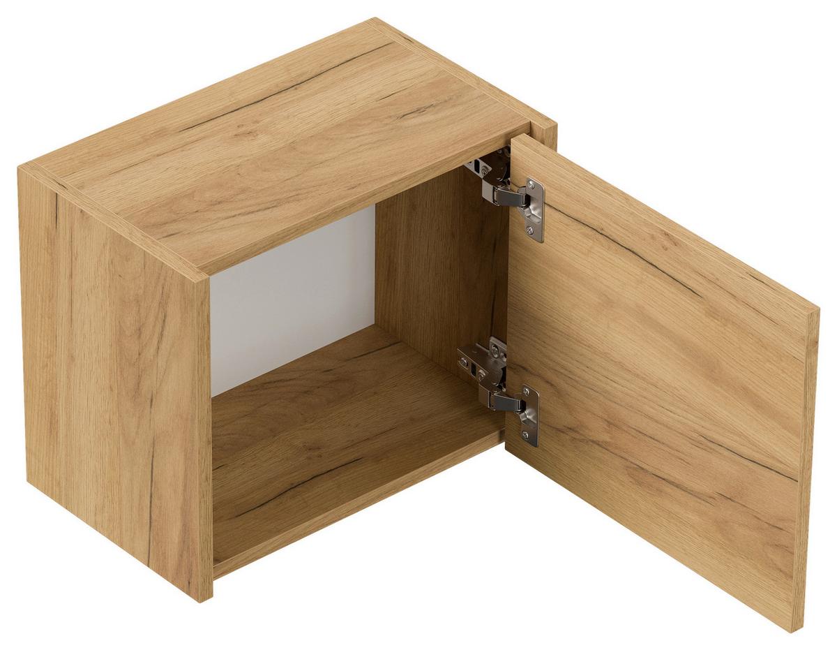 BADEZIMMER Limes, Eichefarben B: 60 cm - Eichefarben/Weiß, Basics, Keramik/Holzwerkstoff (60cm) - MID.YOU