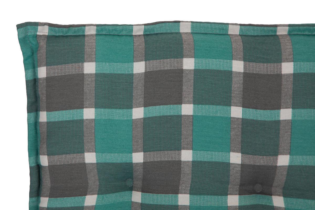 Auflage Für Liege Büsum 193x60x6 Cm Grau / Türkis - Türkis/Grau, Basics, Textil (193/60/6cm) - Gardenson