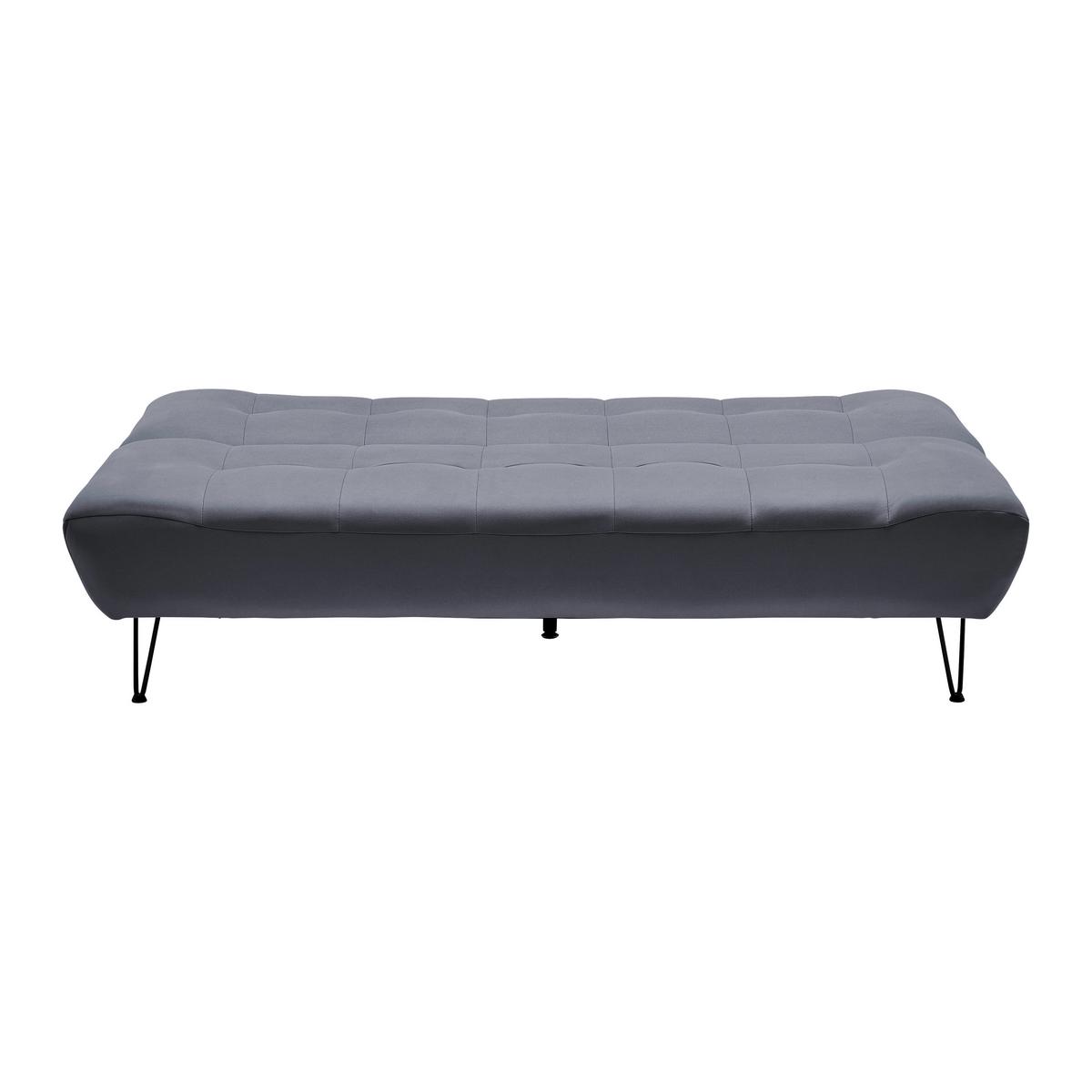 Rozkladacia pohovka GELI - čierna/tmavosivá, Modern, kov/drevo (192/88/97cm) - P & B