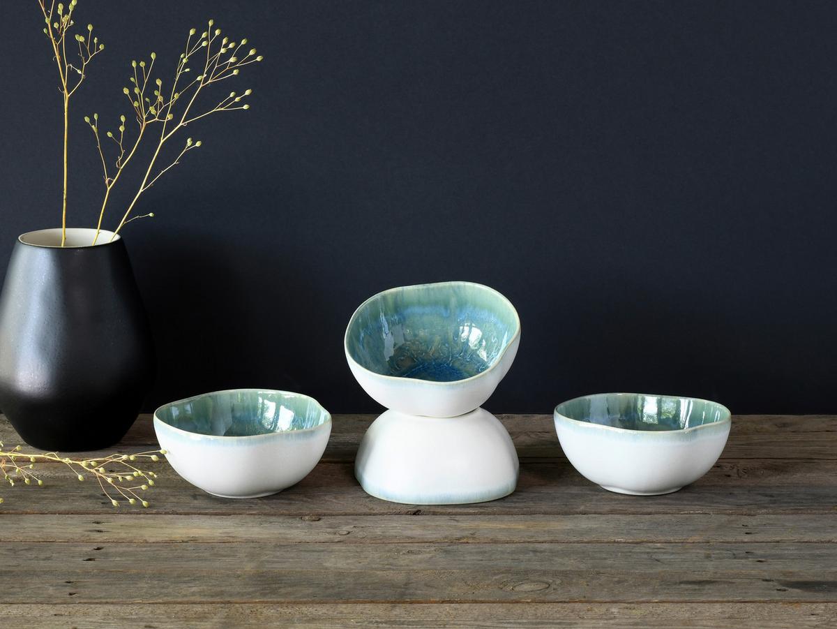 Müslischalenset Yuki Bowl Blau/grün 4-Teilig - Blau/Grün, Basics, Keramik (16cm) - Creatable