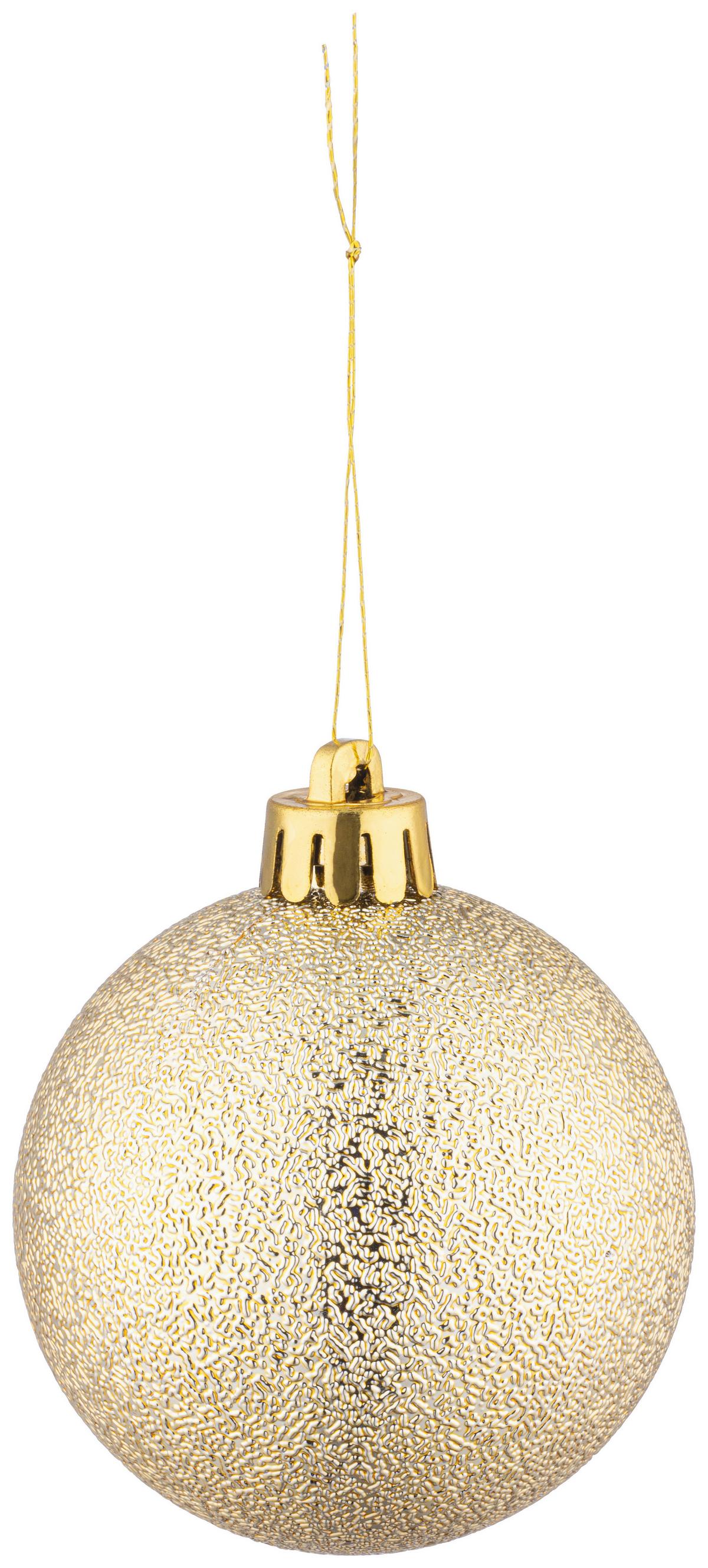 CHRISTBAUMKUGEL-SET Lola, Goldfarben, 30-teilig - Goldfarben, KONVENTIONELL, Kunststoff (6cm) - Luca Bessoni