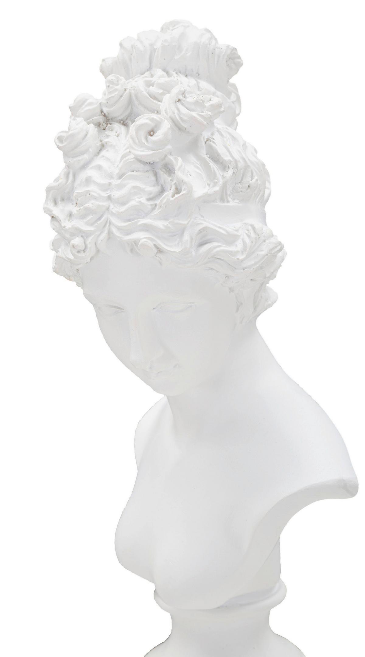 Skulptur Woman Weiss, B: 11 Cm - Weiß, Basics, Kunststoff (11/35.5/10.5cm)