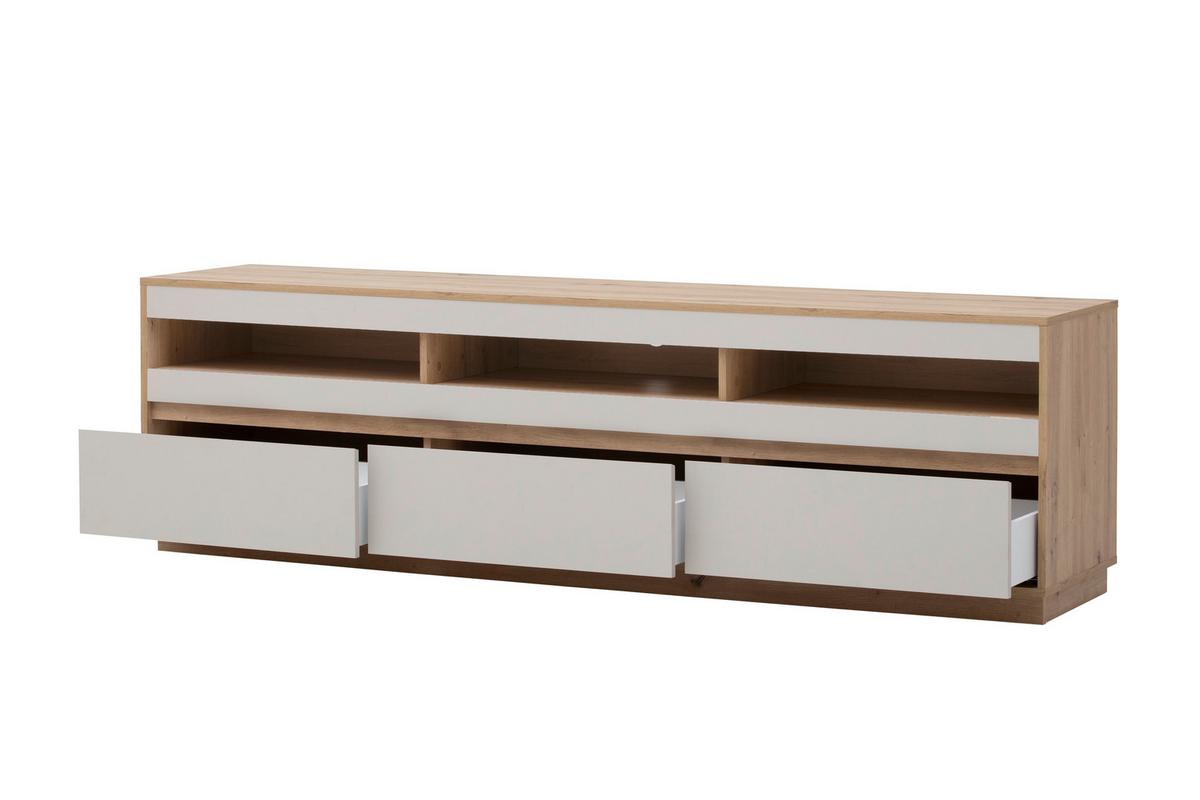 Lowboard Sonora Eiche Artisan B: 202cm - Kaschmir/Eiche Artisan, Design, Holzwerkstoff (202/60/45cm) - MID.YOU