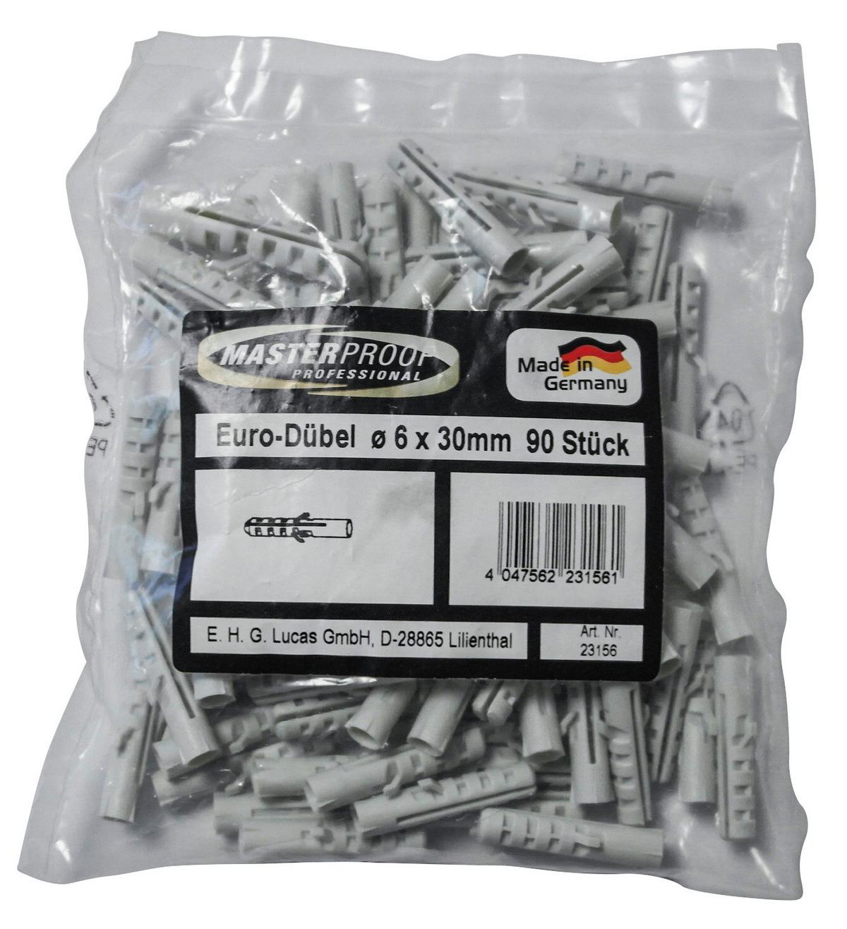 Dübel-set 90 Stk. Ø 06x30 Mm Für Heimwerker - Grau, KONVENTIONELL, Kunststoff (0,6/3cm)