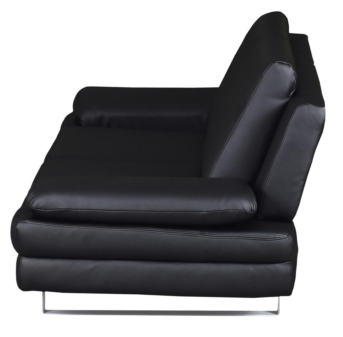 3-Sitzer-Sofa Jovanna, Schwarz B: 218 cm - Schwarz/Grau, Design, Textil (218/78/88cm) - MID.YOU