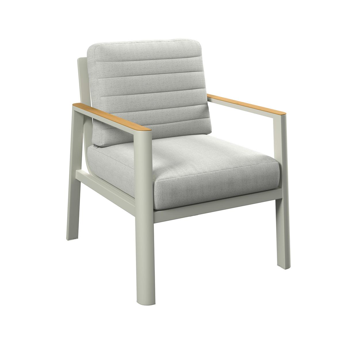 ZAHRADNÍ SADA GARDA - světle šedá/přírodní barvy, Moderní, kov/textil