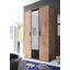 Kleiderschrank Chicago B: 119,6cm Eiche Dekor - Eichefarben/Anthrazit, Basics, Glas/Holzwerkstoff (119,6/196,3/53,5cm) - Livetastic Kleiderschrank Chicago B: 119,6cm Eiche Dekor - Eichefarben/Anthrazit, Basics, Glas/Holzwerkstoff (119,6/196,3/53,5cm) - Livetastic