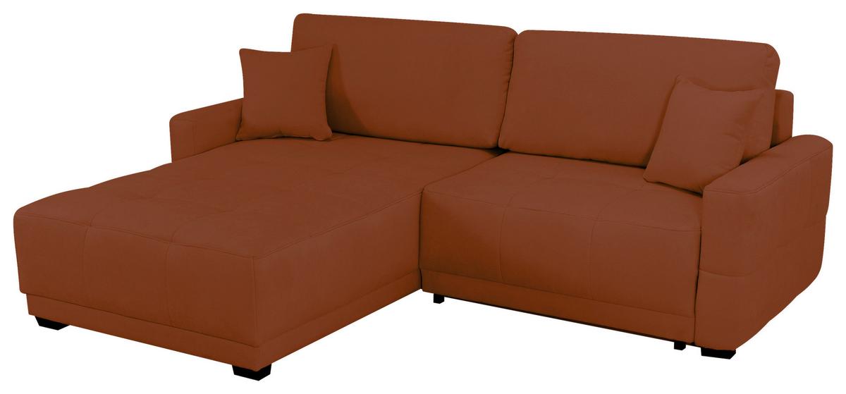 Ecksofa Mount Rostfarben S: 237x186 cm - Rostfarben, Design, Textil (237/186cm) - MID.YOU