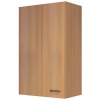 Horná kuchynská skrinka NANO H 50 - farba buka/farba ušľachtilej ocele, Modern, kompozitné drevo/plast (50/89/32cm) - MID.YOU